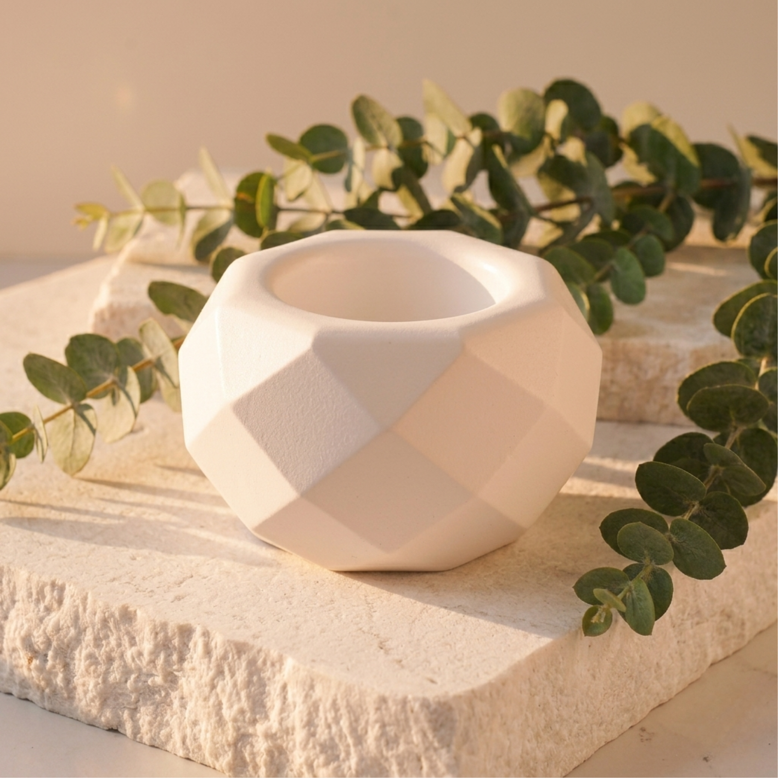 Diamond Cut Tea Light Holder