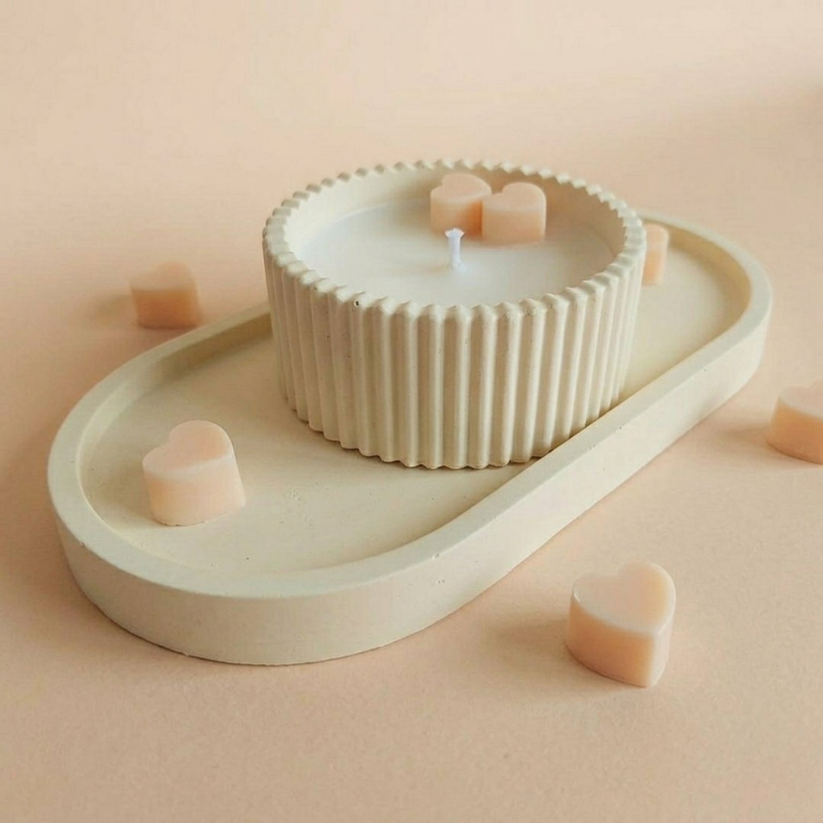 Mini Hearts Candle Set view 2