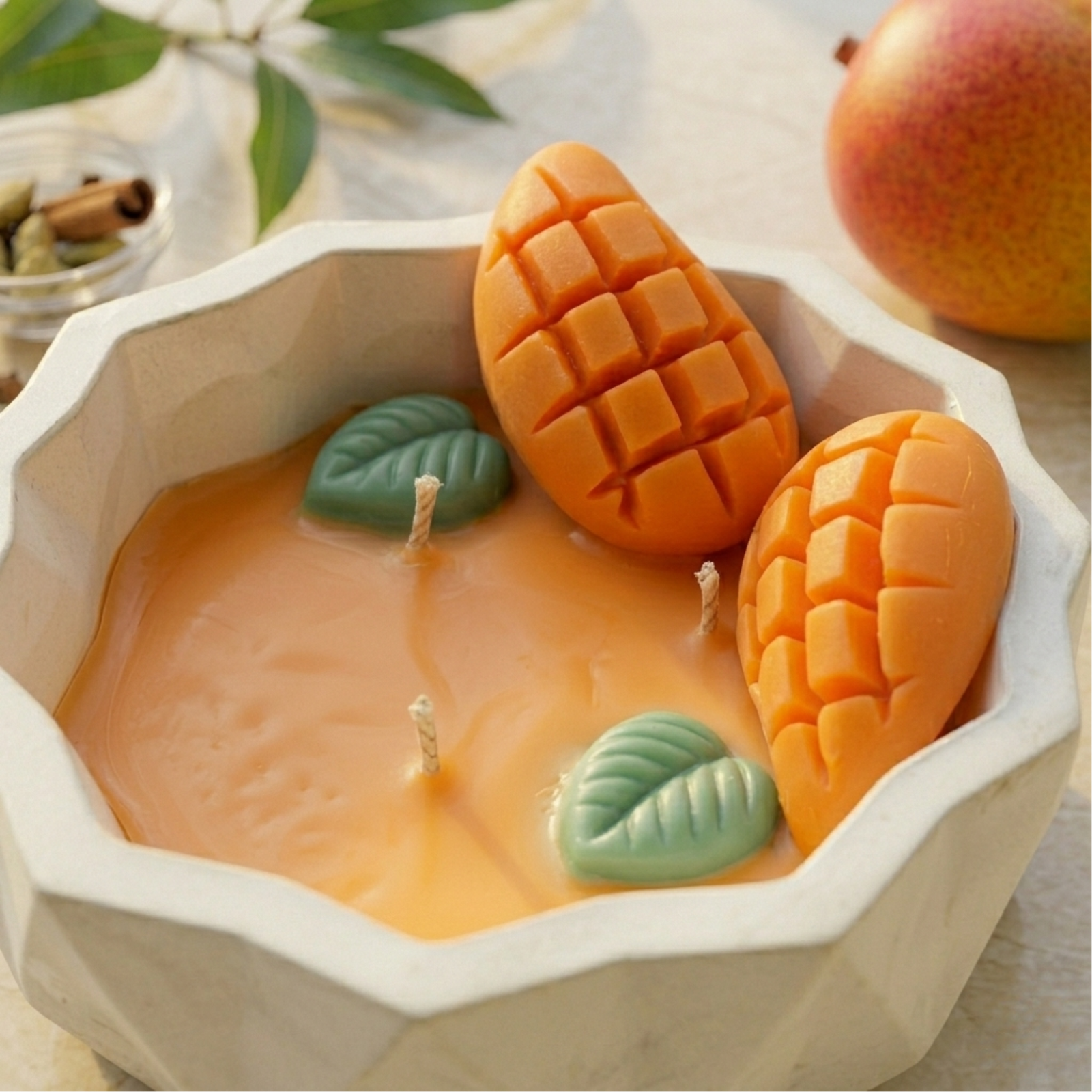Mango candle view 2