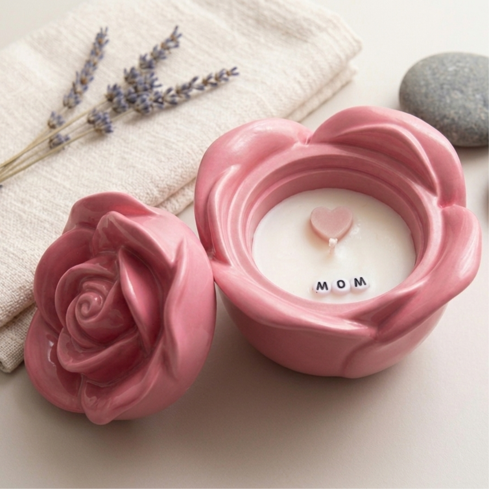 The Floral Rose Candle