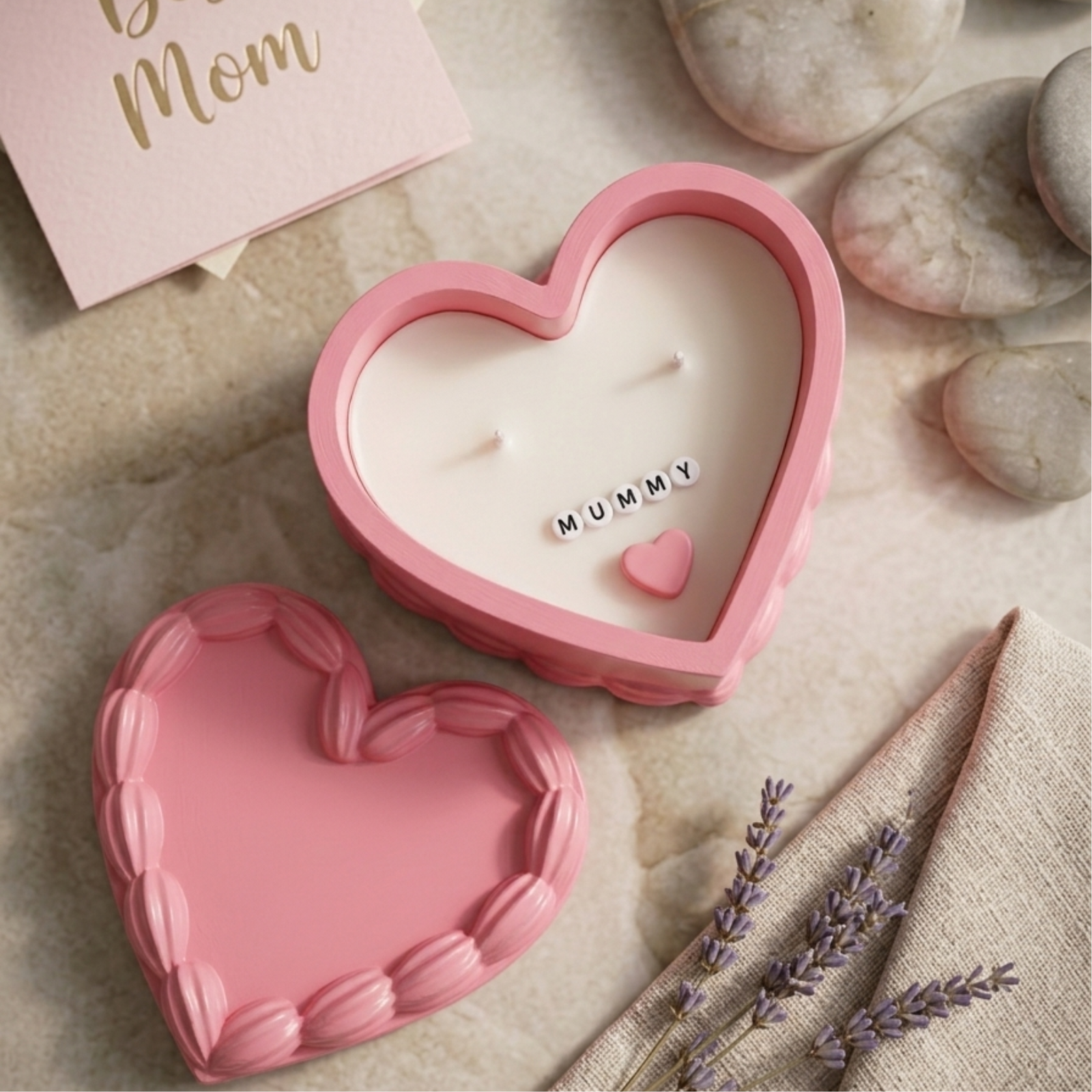 The Sweet Heart Cake Candle